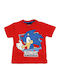 Kinderoberteile Kurzärmelig Rote Sonic