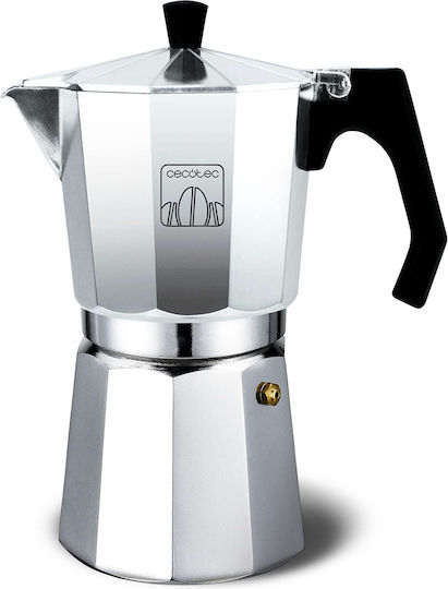 Cecotec Stovetop Espresso Pot for 12 Cups Silver