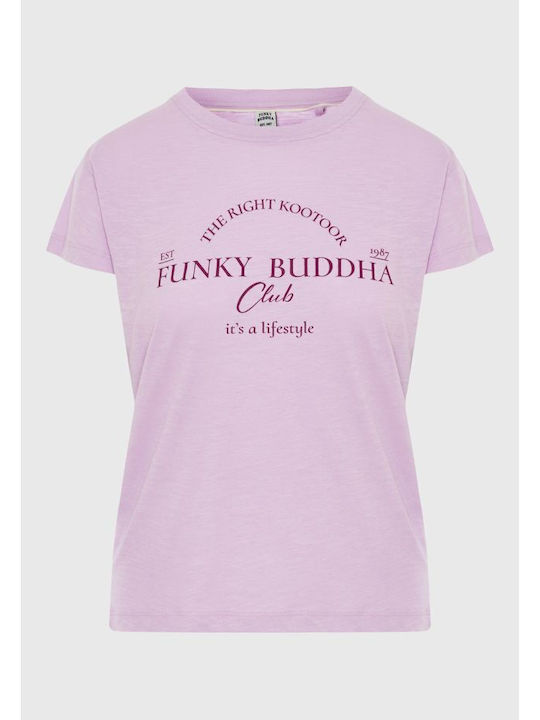 Funky Buddha Women's T-shirt Pastel Lavende