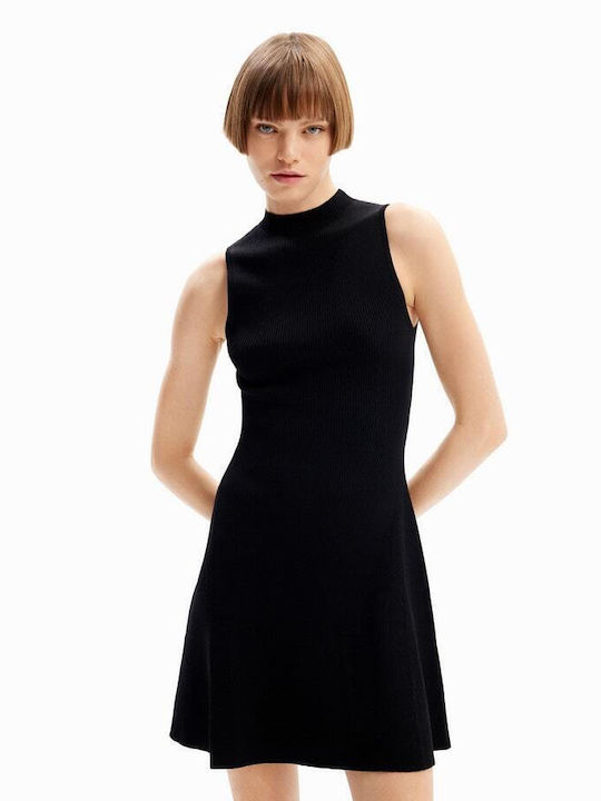 Desigual Dress Mini Φόρεμα Μαύρο