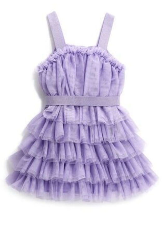 Rochie pentru Copii Fără mâneci Din tul Lilac