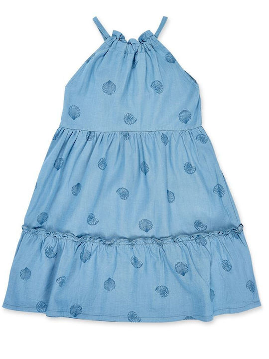 Nath Kids Παιδικό Φόρεμα Αμάνικο Γαλάζιο