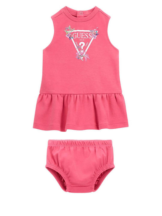 Guess Kids Dress Sleeveless Fuchsia