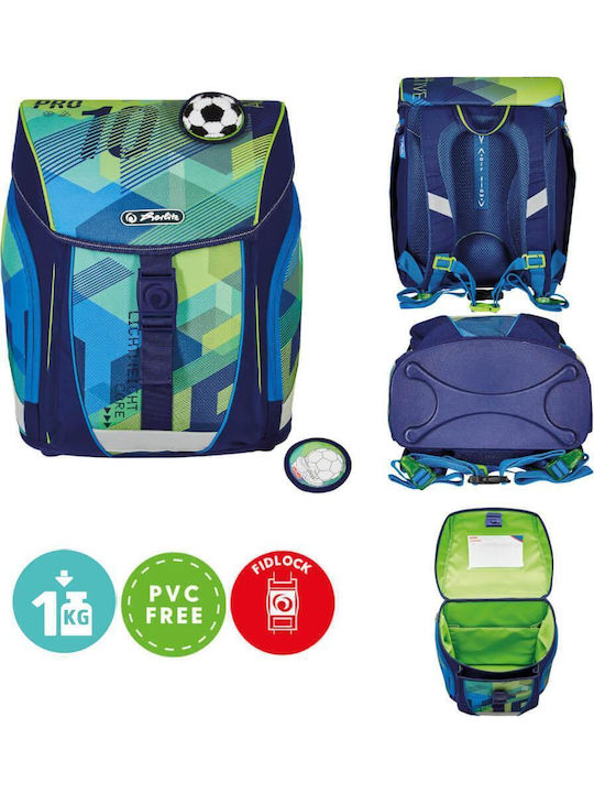 Herlitz Filolight School Bag Backpack Elementary, Elementary in Green color 16lt