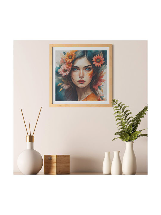 iLovePrints Poster Κοπέλα 90x90cm