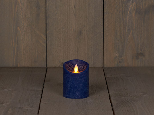 MSA Crăciun Lumânare Albastru Baterie 10x7.5cm.