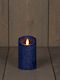 MSA Christmas Blue Battery Candle 12.5x7.5cm