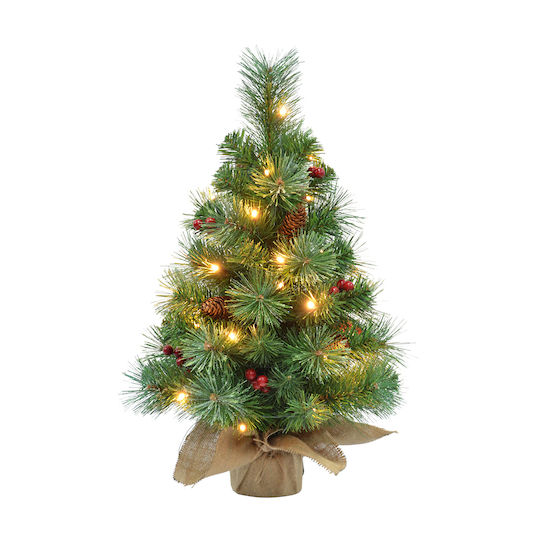 Beleuchtet Weihnachtsdekoration Baum 60cm Batterie Grün