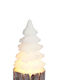 Christmas Decorative Illuminated Wood Tree 16.5cm Battery White