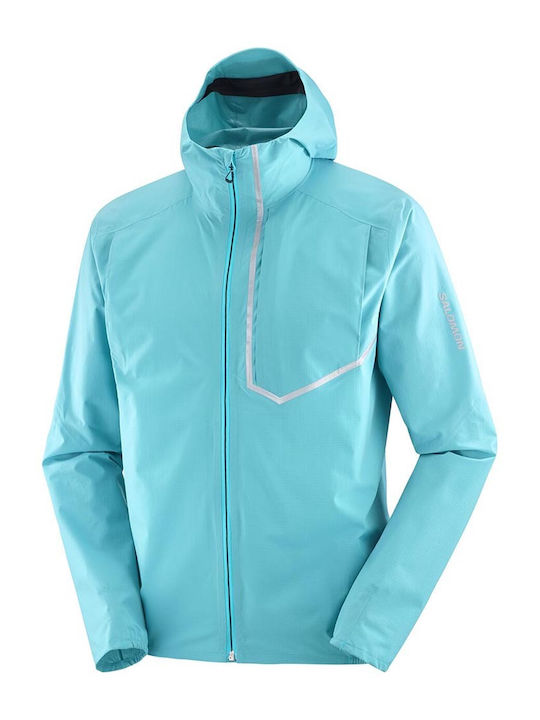 Salomon Bonatti Trail LC2175200 Ανδρικό Μπουφάν για Σκι & Snowboard Τιρκουάζ
