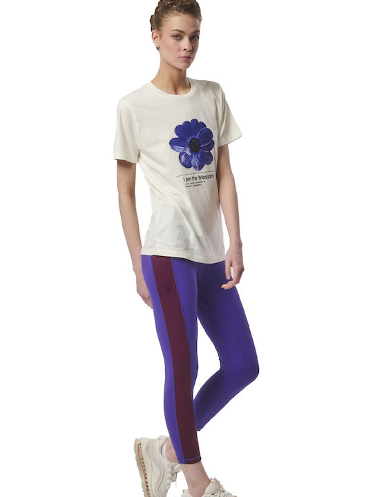 Body Action Schulung Frauen Gekürzt Leggings Blau