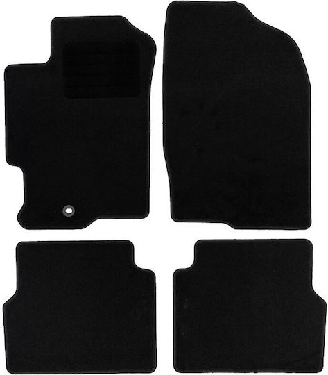 Rigum Set of Front and Rear Mats 4pcs for Mazda 6 2002 2008 Black