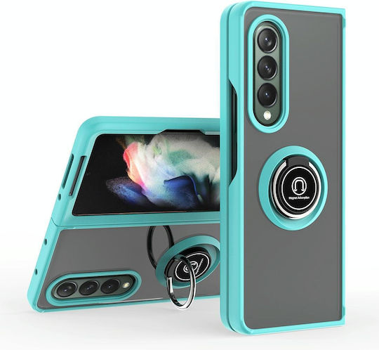 Samsung Galaxy Z Fold3 5g Q Shadow 1 Series Tpu + Pc Holder Phone Case Sky Blue