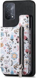 Oppo A93 5g/a74 5g/a54 5g Retro Painted Zipper Wallet Back Phone Case Black Oppo A93 5g/a74 5g/a54 5g Retro Painted Zipper Wallet Back Phone Case Black