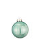 Hängendes Kugel Ornament Ornament Glas Türkis 8cm Set 16Stück
