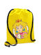 Koupakoupa Princess Peach Παιδική Τσάντα Πλάτης Κίτρινη 40εκ.