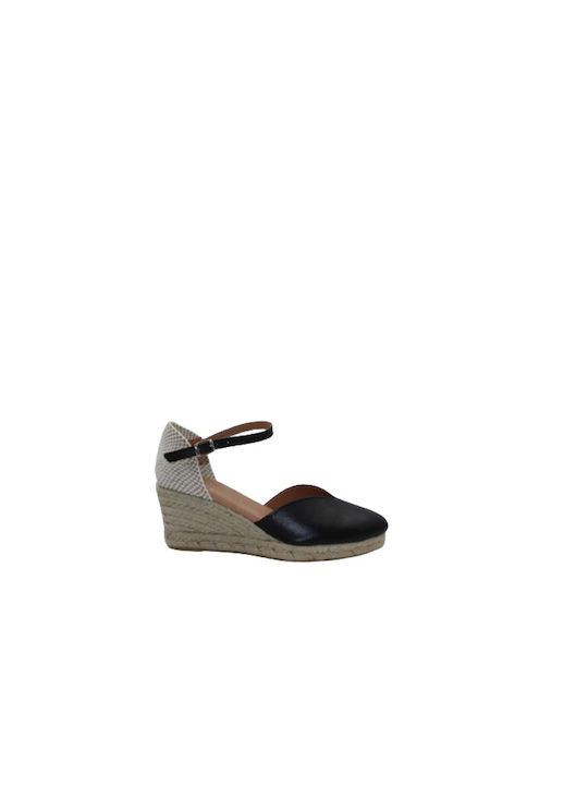 Adam's Shoes Platforme dama în stil espadrile Negre