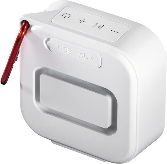 HAMA Pocket 3.0 Impermeabil Boxă Bluetooth 3W cu Radio și Durată de Baterie până la 2 ore Alb