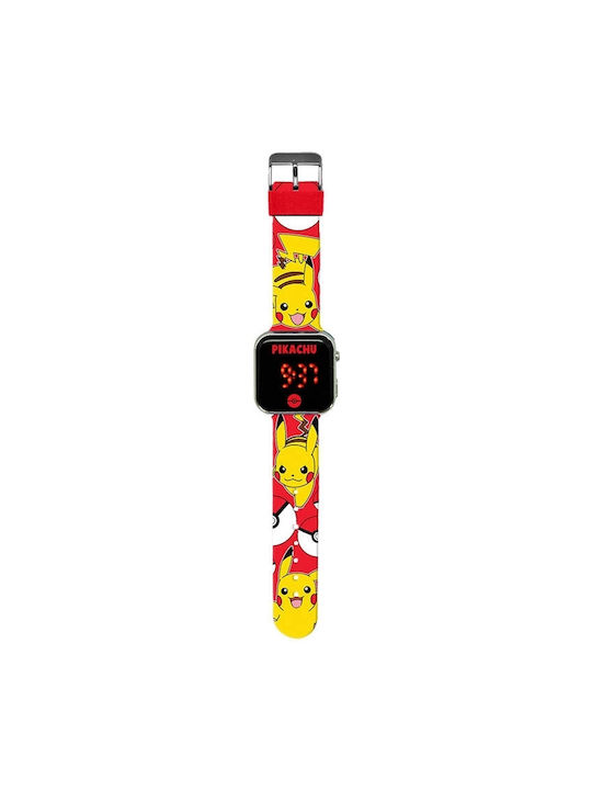 Kids Licensing Kids Digital Watch with Rubber/Plastic Strap Red