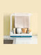 Plastic White Kitchen Sink Organizer Base 23.5x11x24.5cm