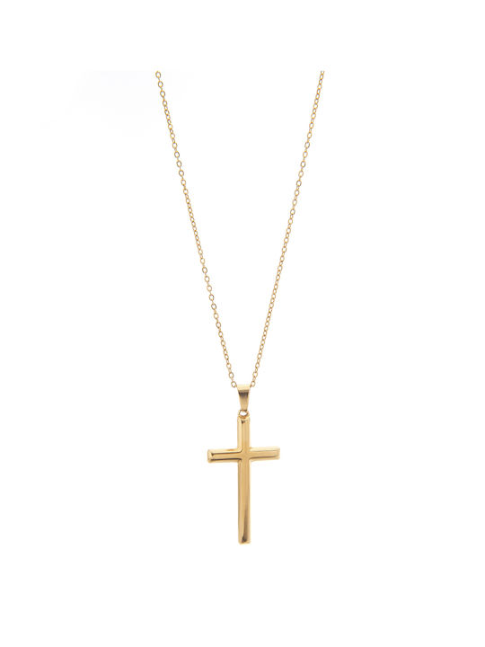 Bag to Bag Women's Gold Plated Cross with Chain