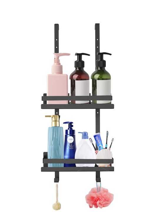 Shelf Wall Mounted Bathroom Shelf Metallic 31.5x10x7cm