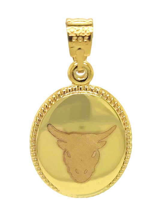 Anhänger Zodiac Gold Zodiac Gold 14k Taurus Double Faced Virgin Mary
