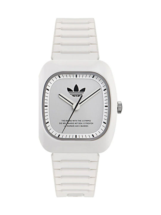 adidas One Women's Watch with White Rubber Strap