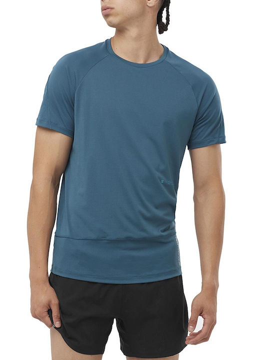 Salomon Herren Shirt Petrol Blau