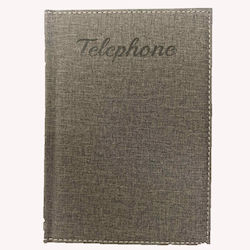 Innostat Telefonice Director Agendă de piele Gri 12x17cm