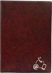 Phone Directory Burgundy 16x22cm