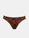 Rock Club Bikini Slip Brown