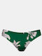 Lily Print Bikini Slip Grün