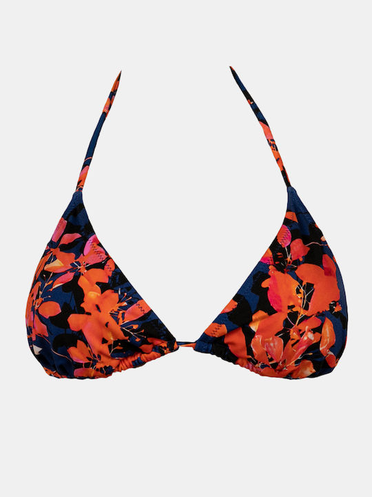 Γυναικείο Μαγιό Τρίγωνο Rock Club Orchid Print Τοπ Bikini Regular Fit Lycra
