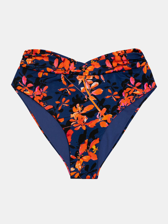 Orchid Muster Bikinihosen Slip Hohe Taille Orchid