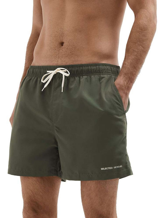 Selected Men's Swimwear Shorts Forest Night