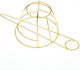 Chignon metalic unic de design unic 2 culori-aur