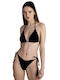 Blu4u Bikini Slip with Ties BLACK