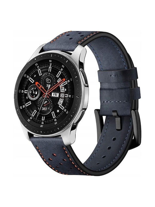 Spacecase Elegance Universal Leather Strap Smartwatches 20mm Navy Blue 5903943243877 119628