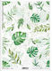 Next Green Leaves Tissue paper Decoupage Green