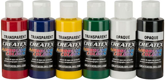 Createx Colors Σετ Χρώματα Μοντελισμού Transparent (primary) Set 60ml 6τμχ