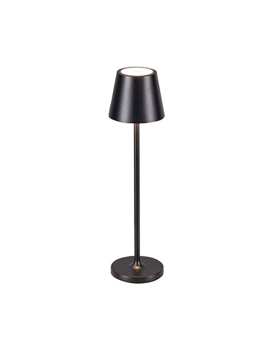 Zambelis Lights Επιτραπέζιo Φωτιστικό LED Εξωτερικού Χώρου 1.5W με Θερμό Λευκό Φως Μαύρο