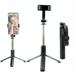 Selfie Stick with Bluetooth & Remote Control Black