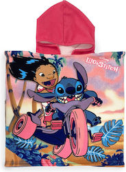 Disney Lilo & Stitch Детска плажна пончо Розов