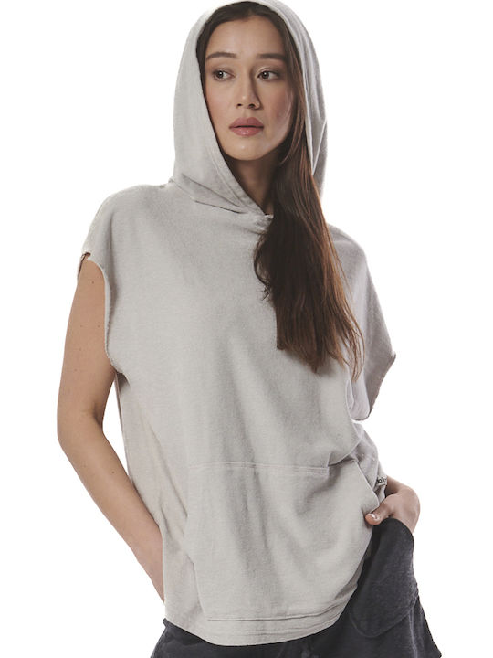 Body Action Women's Hooded Sweatshirt Gray