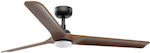 Faro Barcelona Heywood M Ceiling Fan 132cm with Remote Control Black