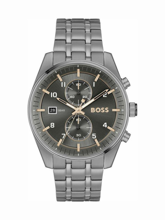 Boss Skytraveller Ανδρικό Ρολόι 44mm Χρονογράφο...