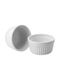 Excellent Houseware Serving Bowl Round made of Porcelain White with Diameter 9cm 2pcs