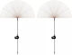 Gardlov Set of 2 Stake Solar Lights with Cold White Light IP65