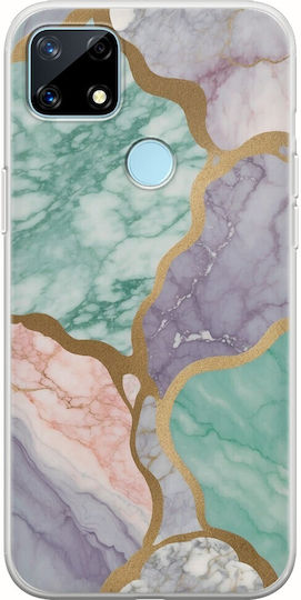 The Marble Collection - Pastel Задна корица Силикон 1.5мм Многоцветен (Realme 7i)
